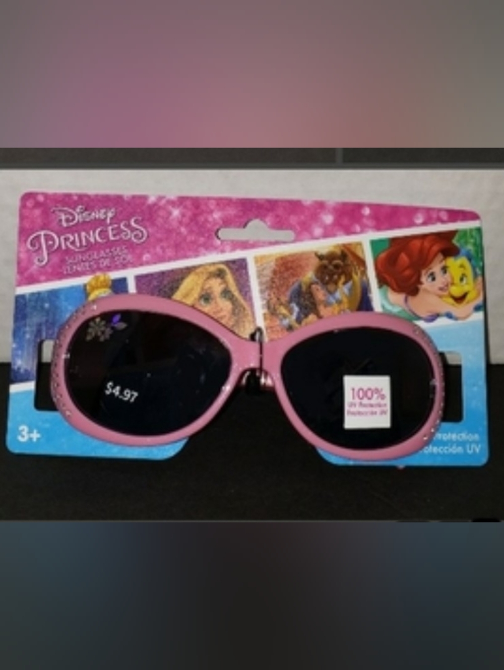 Disney Princess Pink Kids Sunglasses with Dark Lenses